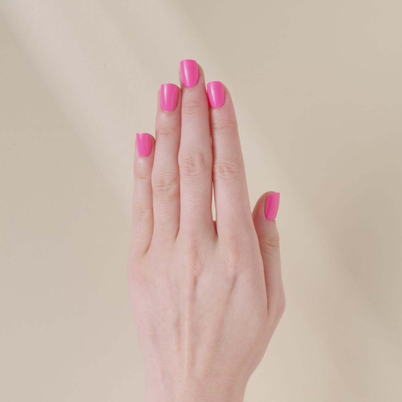Pop Pink Semi-Cured Gel Nail Strips | Kleo Kolor